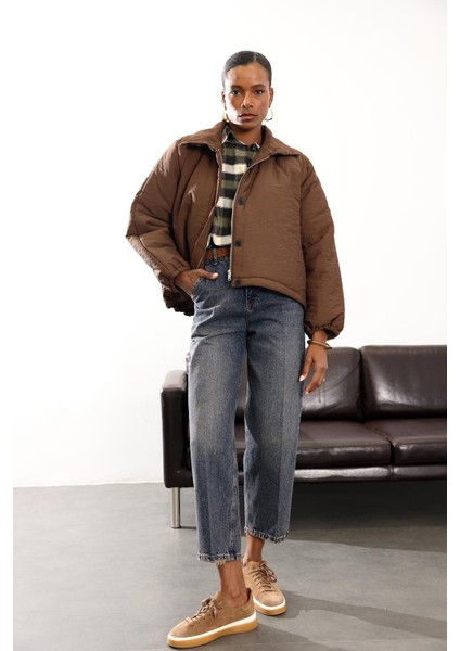 Kahverengi Su Itici Şişme Mont 36862 fiyatları