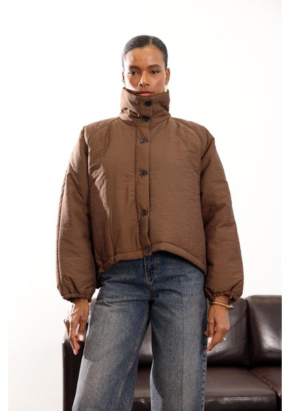 Kahverengi Su Itici Şişme Mont 36862 indirimleri