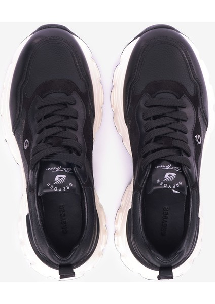 Kadın Siyah Hakiki Deri Spor Ayakkabı 5K2SA33950 indirimleri