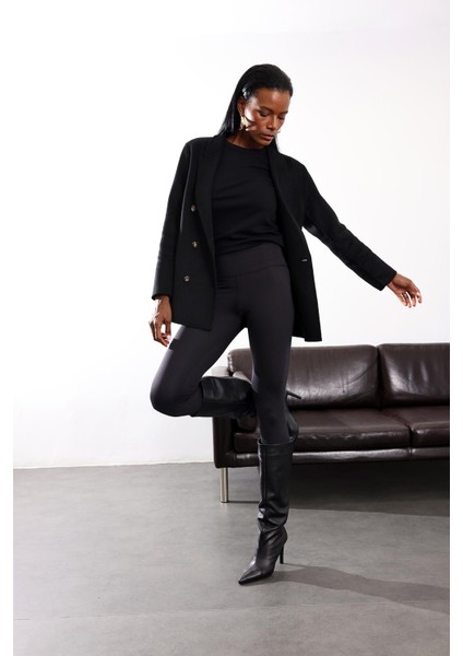 Siyah Comfortlux Yüksek Bel Tayt fiyatları