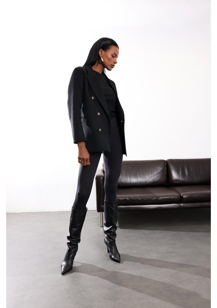 Siyah Comfortlux Yüksek Bel Tayt modelleri