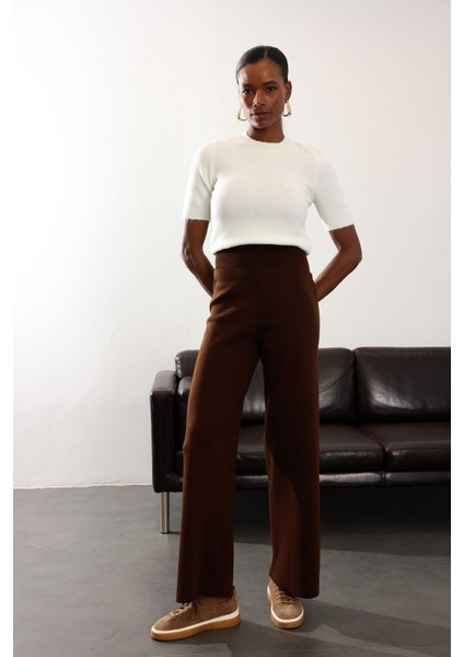Kahverengi Triko Pantolon R0076