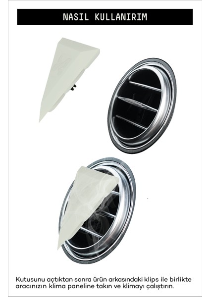 Trio Araba Klima Kokusu, Oto Kokusu, 45 Gün Etkili, 3'lü Set