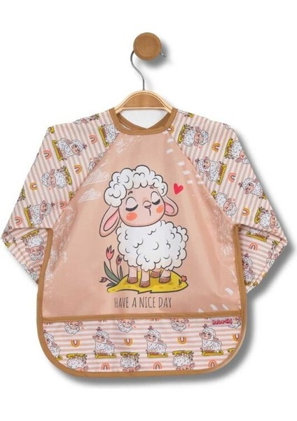 Bambino Kids Uzun Kollu Mama ve Aktivite Önlüğü Kuzu (6-24 Ay)