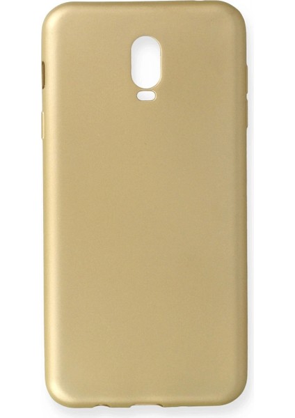 Ieg Samsung Galaxy C8 Kılıf First Silikon - Gold