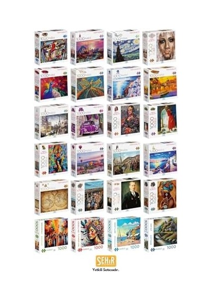 Games Istanbul&apos;un Fethi 1000 Parça 2,2mm Kalınlık 48X68CM Profesyonel Hobi Puzzle Yapboz Serisi fiyatları