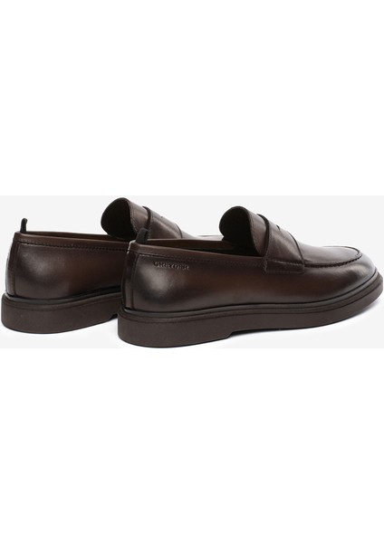 Erkek Kahverengi Hakiki Deri Loafer Ayakkabı 5K1LA18493 fırsatları