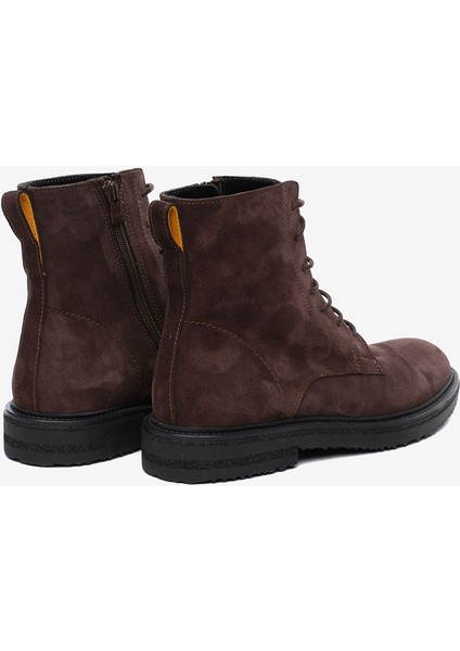 Erkek Kahverengi Süet Hakiki Deri Military Bot 5K1YB18722