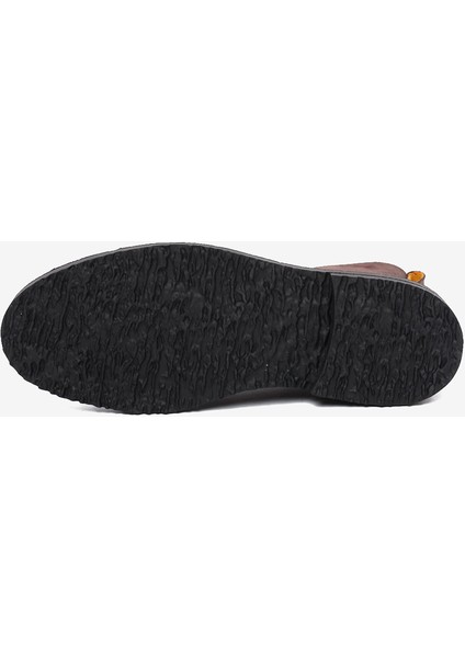 Erkek Kahverengi Süet Hakiki Deri Military Bot 5K1YB18722