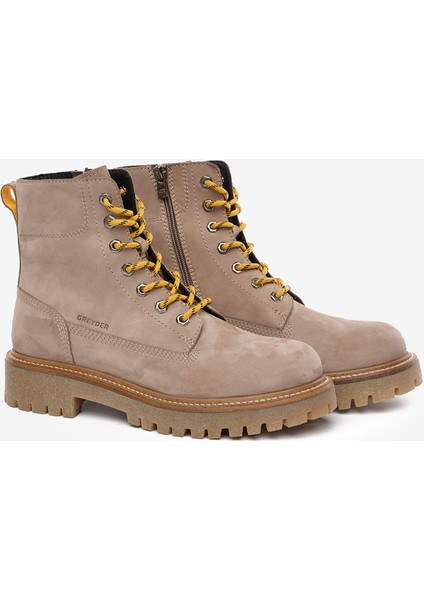 Erkek Vizon Hakiki Deri Military Bot 5K1UB18872