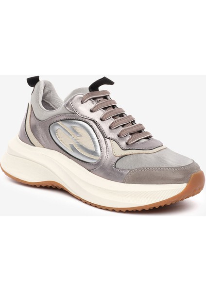 Kadın Çelik Hakiki Deri Spor Ayakkabı 5K2SA34401