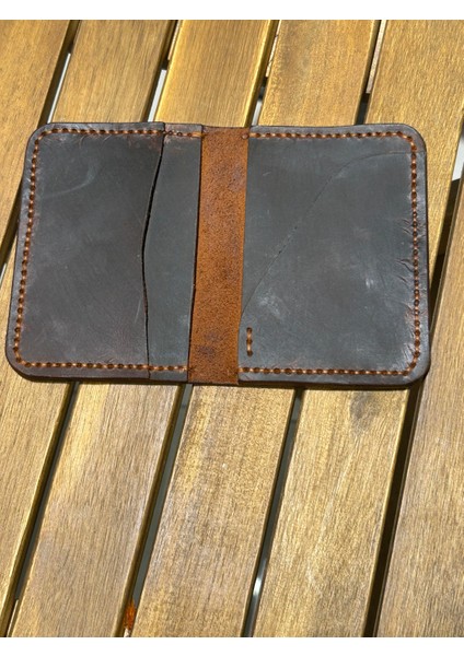 Liberta V2 El Yapımı Hakiki Seri Kart Cüzdan