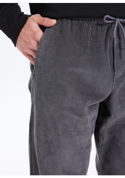 Bol Paça Gri Erkek Kargo Pantolon 12258138_JPSTKANE Corduroy Jogger S fırsatları