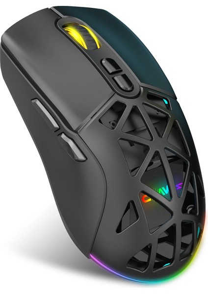 Nexus Air V1 Kablosuz 10000 Dpi Pixart PMW3325 Sensör Değiştirilebilir Kapaklı Rgb Kablosuz Gaming Mouse Siyah modelleri