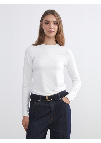 Yeni Sezon Bisiklet Yaka Kadın Body