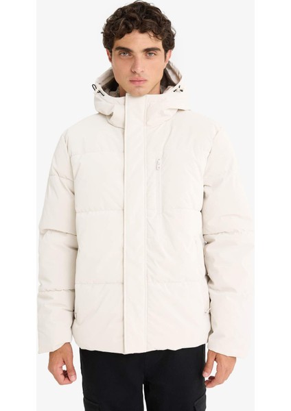 Su İtici Regular Fit Kapüşonlu Astarlı İç Cepli Fermuarlı Cepli Mont F1149AX25WN modelleri