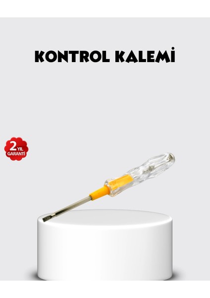 Bfs Neon Lambalı Elektrik Kontrol Kalemi Nikel Kaplama 110-220V