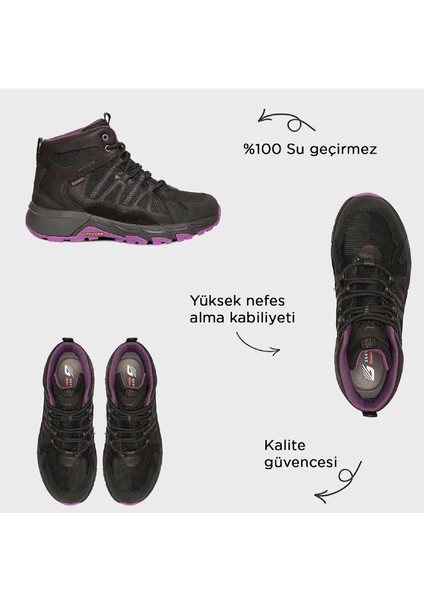 Kadın Siyah Mor Su Geçirmez Outdoor Bot 5K2GB17705 modelleri