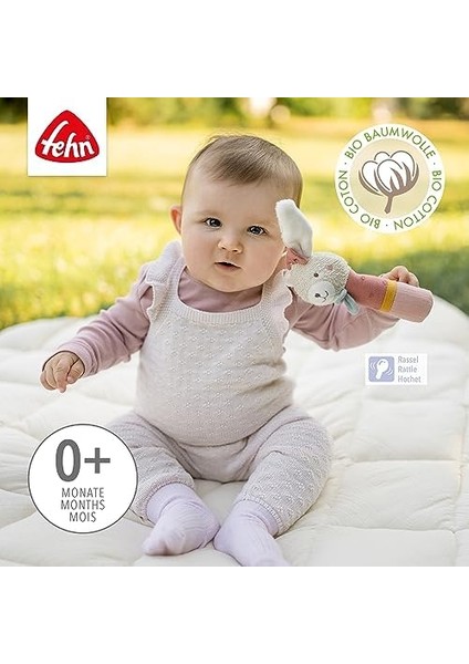 Çubuk Kavrama Oyuncağı Tavşan - Kavramak Için Çıngıraklı Motor Becerileri Oyuncağı - Organik Pamuklu Pelüş Hayvan Kavrama Oyuncağı- 0+Aylık Bebekler ve Küçük Çocuklar Için Oyuncak modelleri