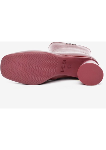 Kadın Bordo Hakiki Deri Bot 5K2DB34504 indirimleri