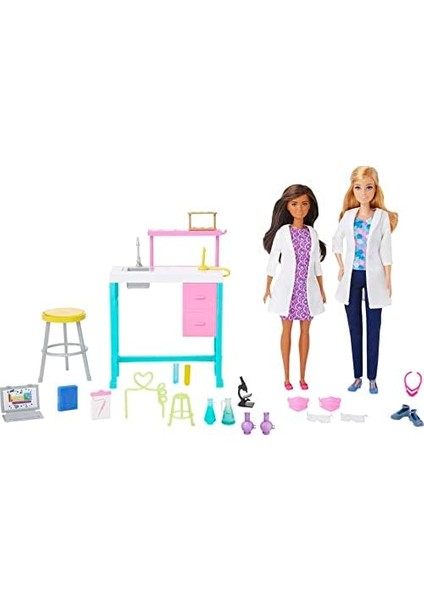 Bilim Laboratuarı Oyun Seti, ® Bilim Laboratuvarı Oyun Seti, 2 Bebek, Laboratuvar Tezgahı ve 10&apos;dan Fazla Aksesuar, HJY95 fiyatları