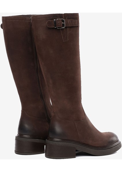 Kadın Kahverengi Hakiki Deri Çizme 5K2UC35182 fırsatları