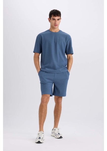 Regular Fit Düz Paça Şort D9493AX25SM