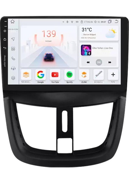 Peugeot 207 4gb Ram 64GB Depolama 9 Inç Wifi Gps Kablosuz Carplay Kamera Multimedya Navigasyon - 2009-2013 fiyatları