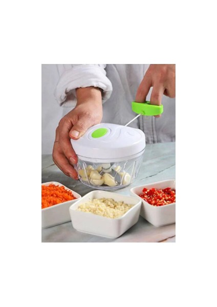 3 Bıçaklı Ipli Paslanmaz Çelik El Rondosu