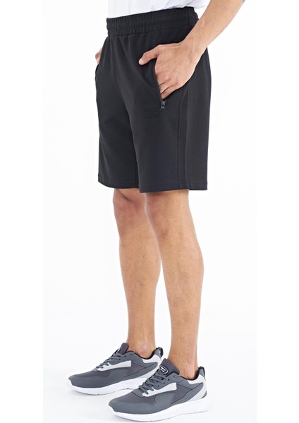 Ryan Siyah Cepli Standart Kalıp Erkek Şort - 81239