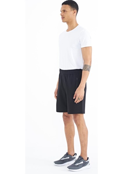 Ryan Siyah Cepli Standart Kalıp Erkek Şort - 81239