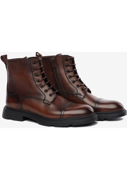 Erkek Kahverengi Hakiki Deri Klasik Bot 5K1YB18710 modelleri