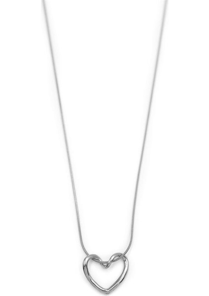 Kalp Kolye - Gümüş