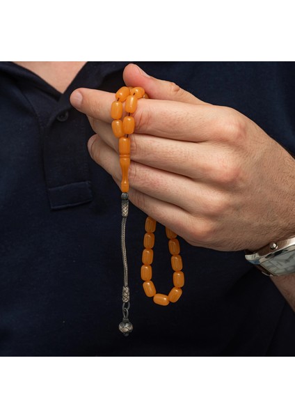 Gümüş Top Kazaz Püsküllü Kapsül Kesim Sıkma Kehribar Tesbih fırsatları