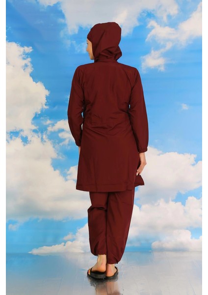 Giyim Kadın Tam Tesettür Mayo Bordo fırsatları