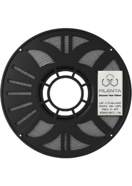Hyper Abs Gümüş Filament 1.75MM - 1kg