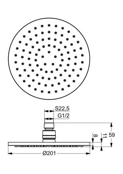 Idealrain Tepe Duşu 20 cm - B9442AA- fiyatları