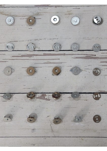 Metal Geçirmeli Çanta Mıknatısı Çıtçıt 2cm (10 Adet) fırsatları