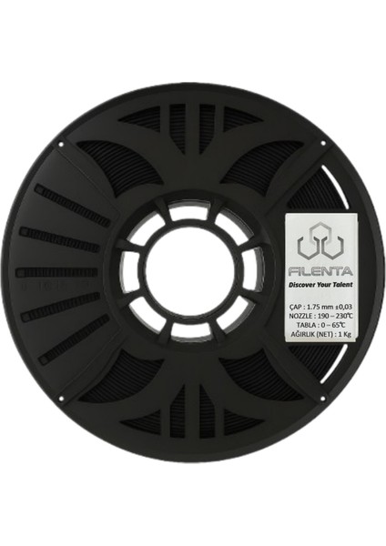 Hyper Abs Siyah Filament 1.75MM - 1kg