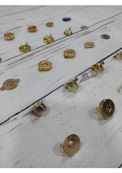 Metal Geçirmeli Çanta Mıknatısı Çıtçıt 2cm (10 Adet) fiyatları