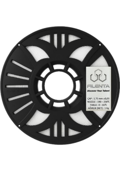 Hyper Abs Beyaz Filament 1.75MM - 1kg