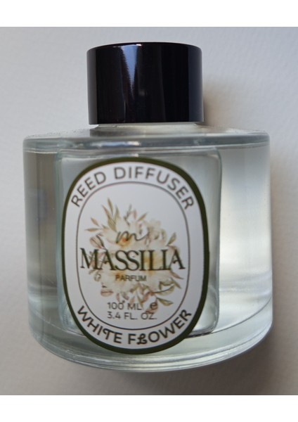 White Flower Çubuklu Massılıa Oda Kokusu 100 ml Papatya Kokusu Ferahlık Siyah Çubuklarla Kalıcı Etki fiyatları