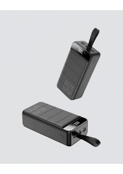 - Yüksek Kapasiteli 50.000 Mah Powerbank – Type-C, Lightning ve Micro USB Uyumlu, Çoklu Cihaz Şarj Özellikli modelleri
