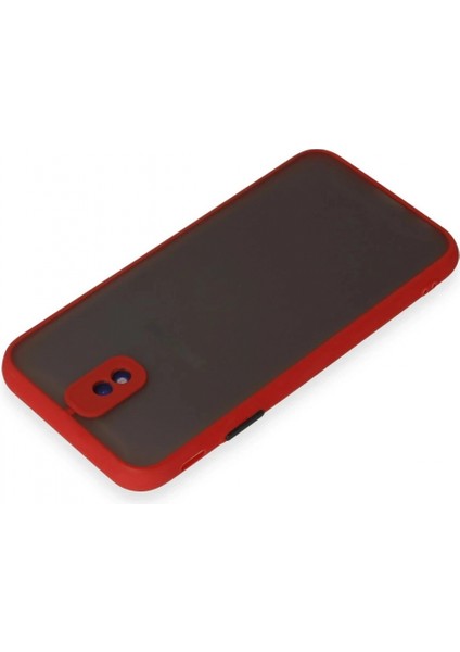 Ieg Samsung Galaxy J7 Pro / J730 Kılıf Montreal Silikon Kapak - Kırmızı modelleri