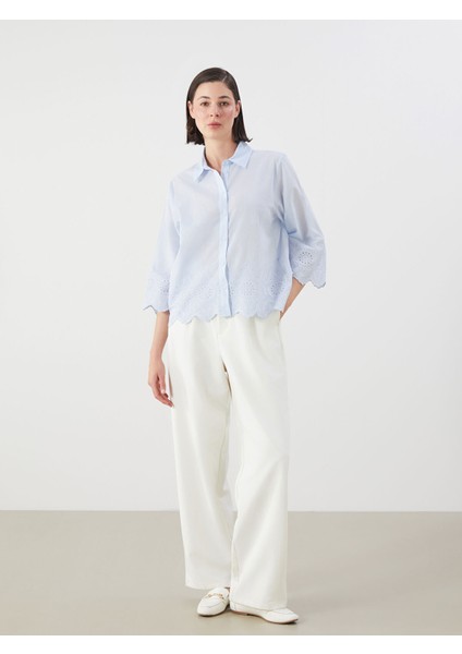 Yeni Sezon Ajurlu Brode Kadın Gömlek fiyatları