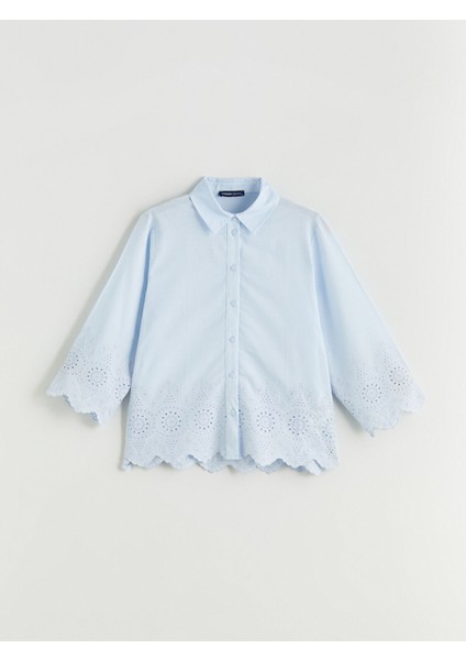 Yeni Sezon Ajurlu Brode Kadın Gömlek indirimleri