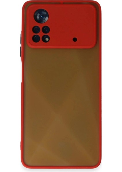 Ieg Xiaomi Poco X4 Pro 5g Kılıf Montreal Silikon Kapak - Kırmızı