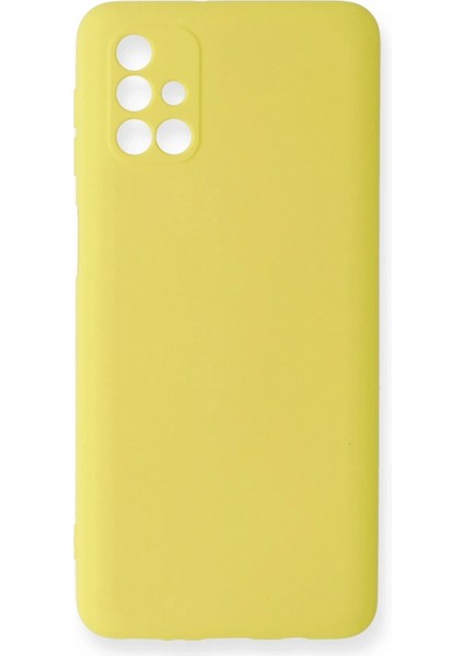 Ieg Samsung Galaxy M31S Kılıf Nano Içi Kadife Silikon - Sarı