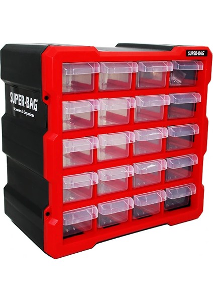 Ieg® 20Lİ Küçük Monoblok Çekmece Seti̇ 26.7X15.7X26.2CM (4887)