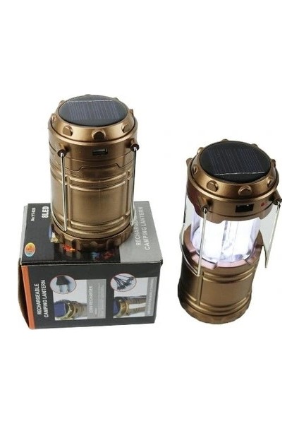 Ieg® Avcı Feneri Kamp Lambası Şarjlı USB Girişi Solar (4887)